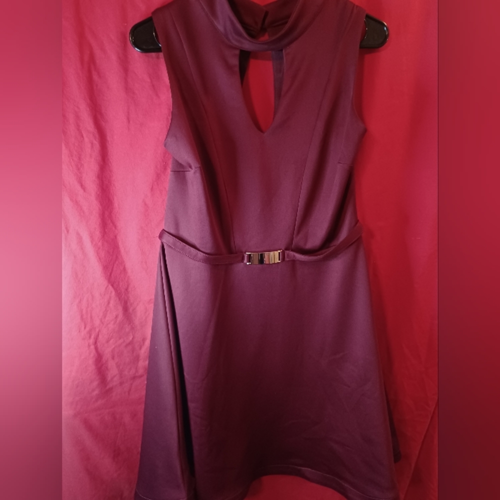 Burgundy cocktail dress